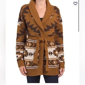 LUCKY BRAND Aztec Print Sweater